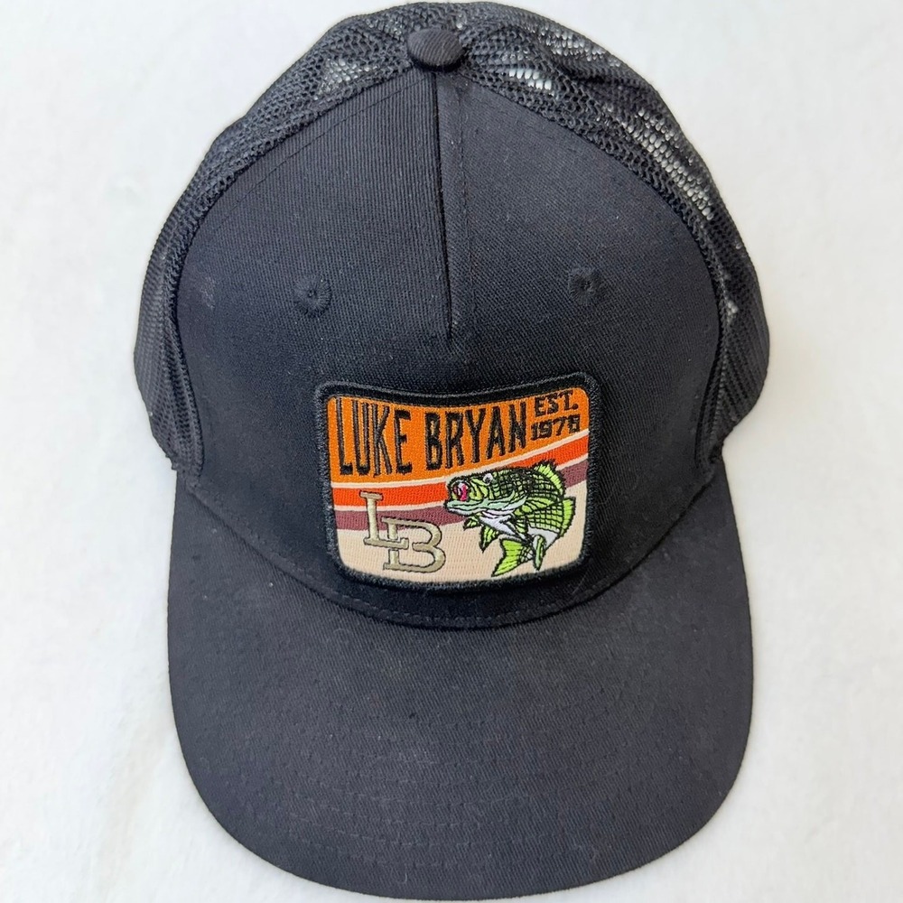Luke Bryan Black Richards & Southern Inc. Snapback Mesh Trucker Hat